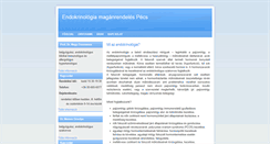 Desktop Screenshot of endokrinologiapecs.info
